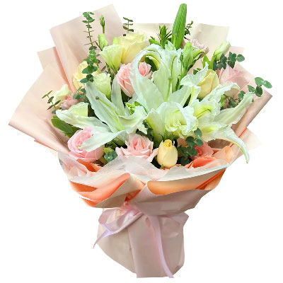 毕节10朵玫瑰百合混搭，爱是难忘时刻