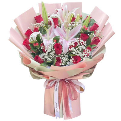 毕节20朵红玫瑰百合，行动证明我的爱